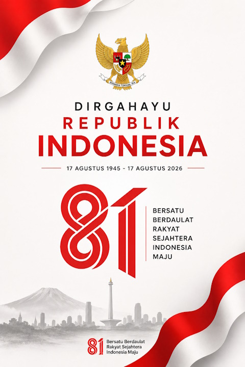 Dirgahayu Republik Indonesia ke-81!